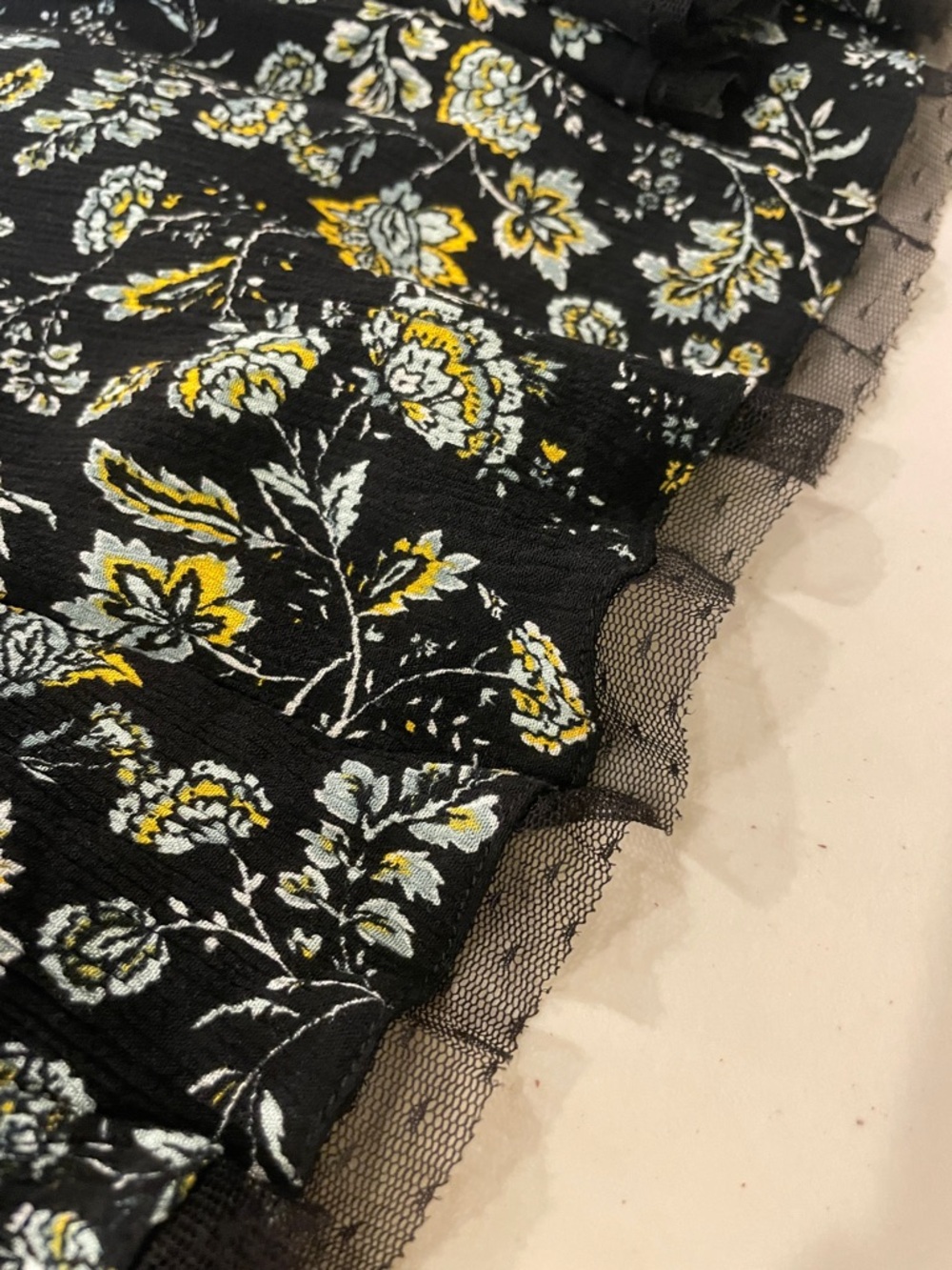 torrid Black Floral Lace Yoke Mini Dress - Picture 8 of 13